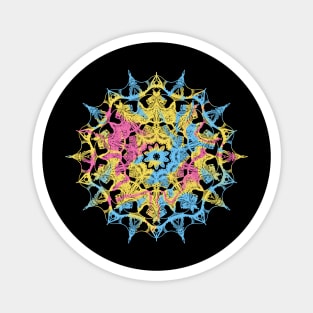 Subtle Tie Dye Mandala Flag Magnet